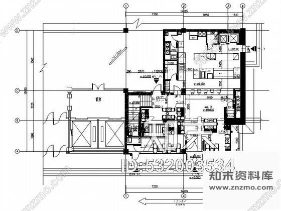 施工图哈尔滨美国跨国连锁现代高档餐厅装修施工图含方案cad施工图下载【ID:532003534】