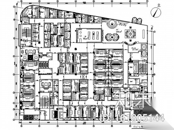 [深圳]某超豪华量贩式KTV室内装修施工图（含效果）cad施工图下载【ID:161805144】