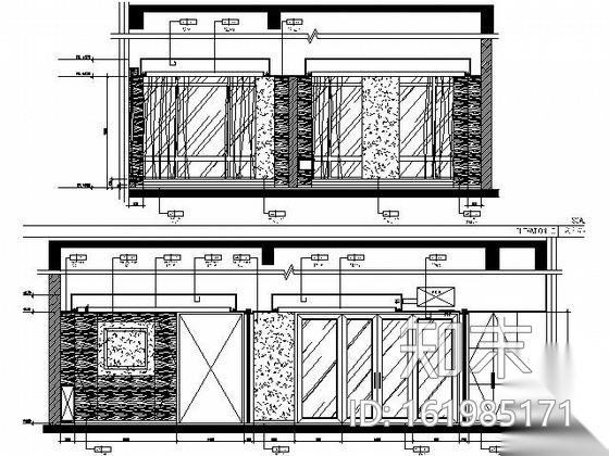 温州某酒店三间套房施工图cad施工图下载【ID:161985171】