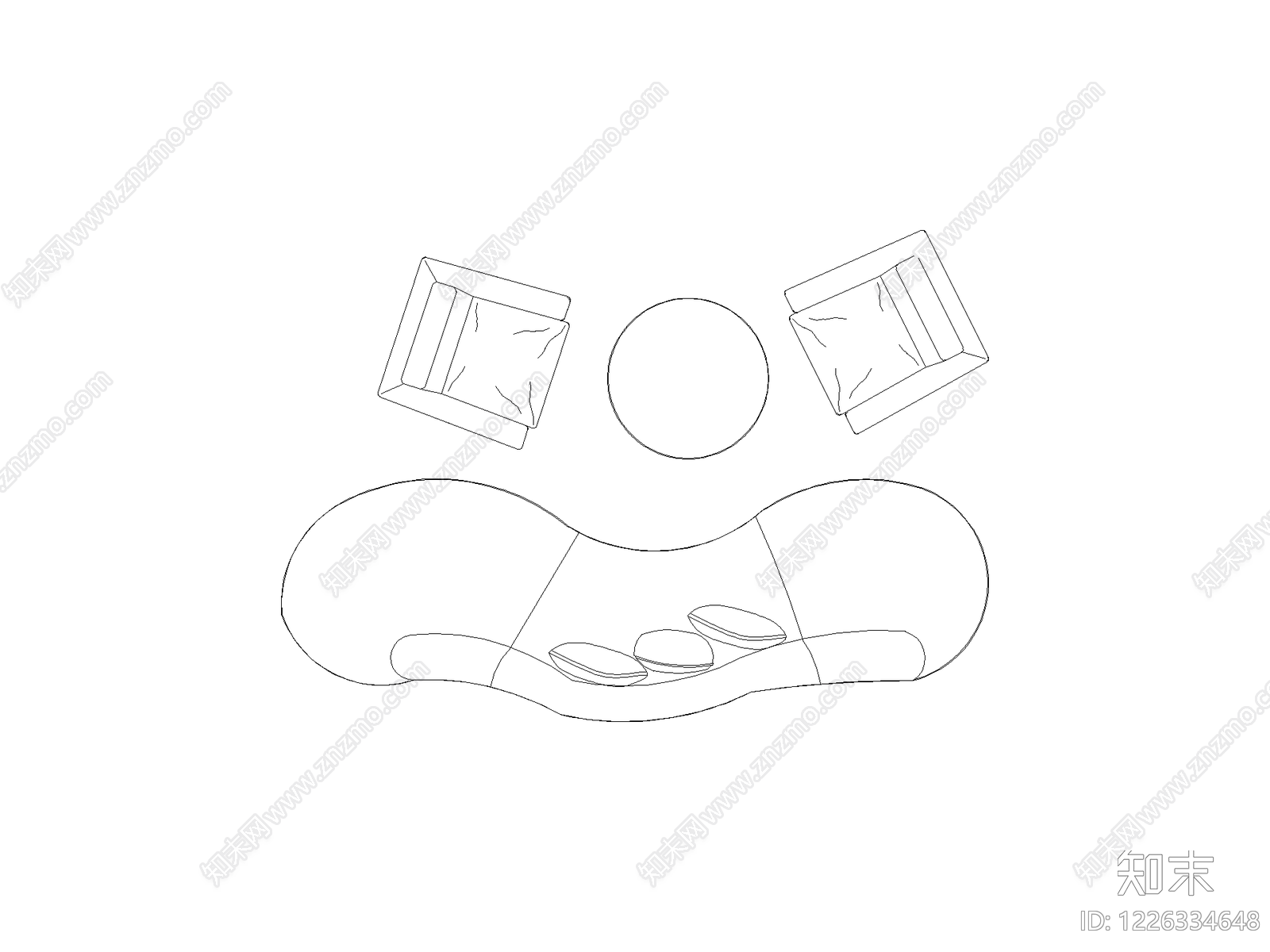 国外高端品牌家具图块cad施工图下载【ID:1226334648】