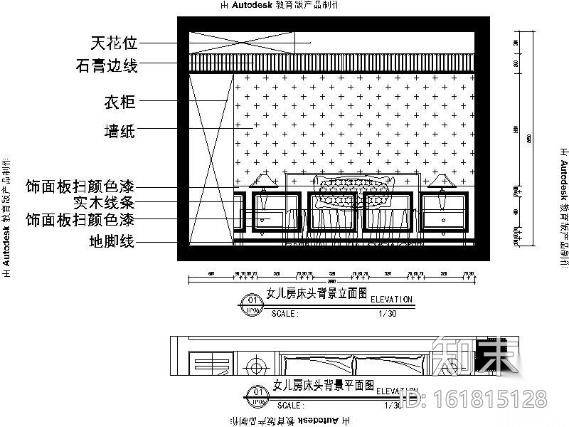 [成都]新古典欧式风格别墅室内设计施工图（含效果图）cad施工图下载【ID:161815128】