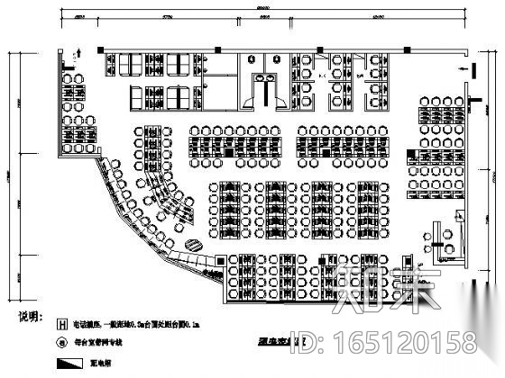 某个网吧的建筑装修CAD图cad施工图下载【ID:165120158】