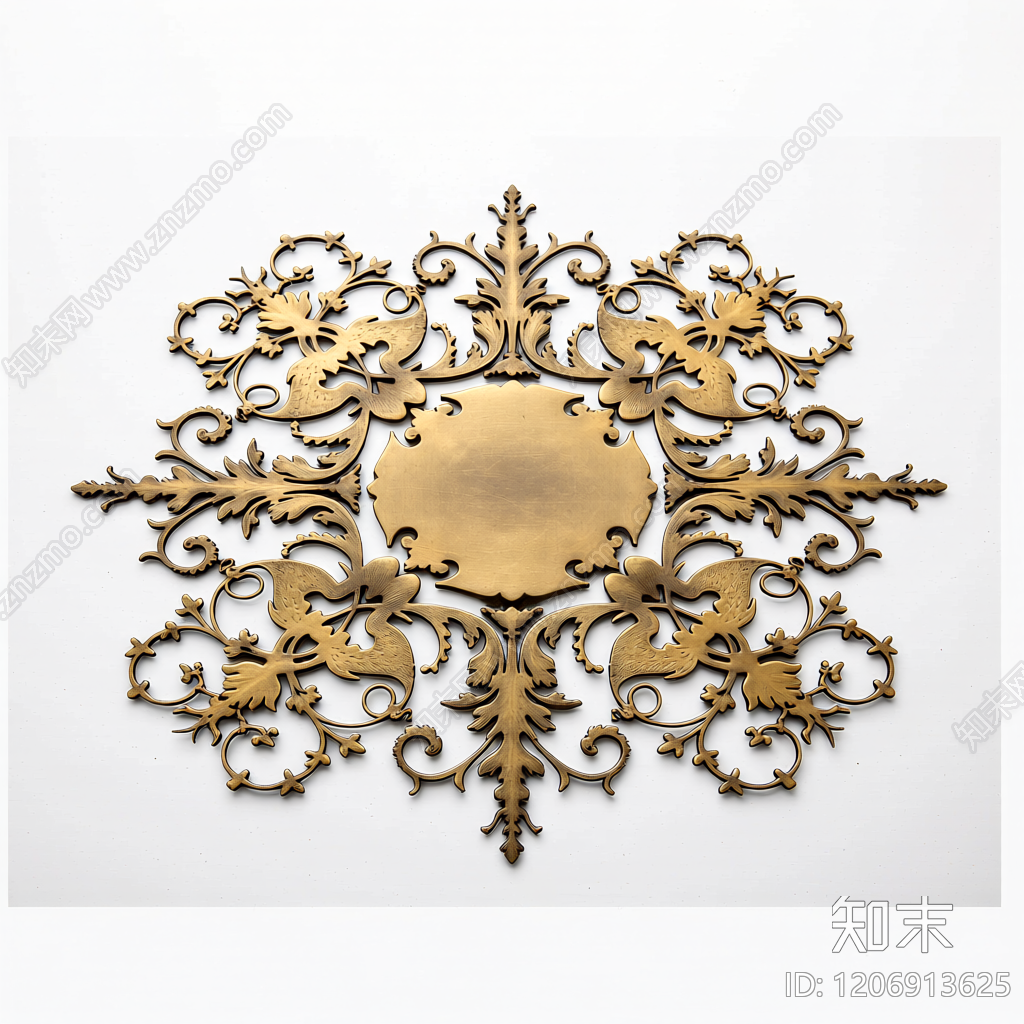 欧式雕花装饰板3D模型下载【ID:1206913625】
