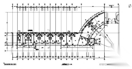 某住宅区临街商铺建筑方案图cad施工图下载【ID:151458152】