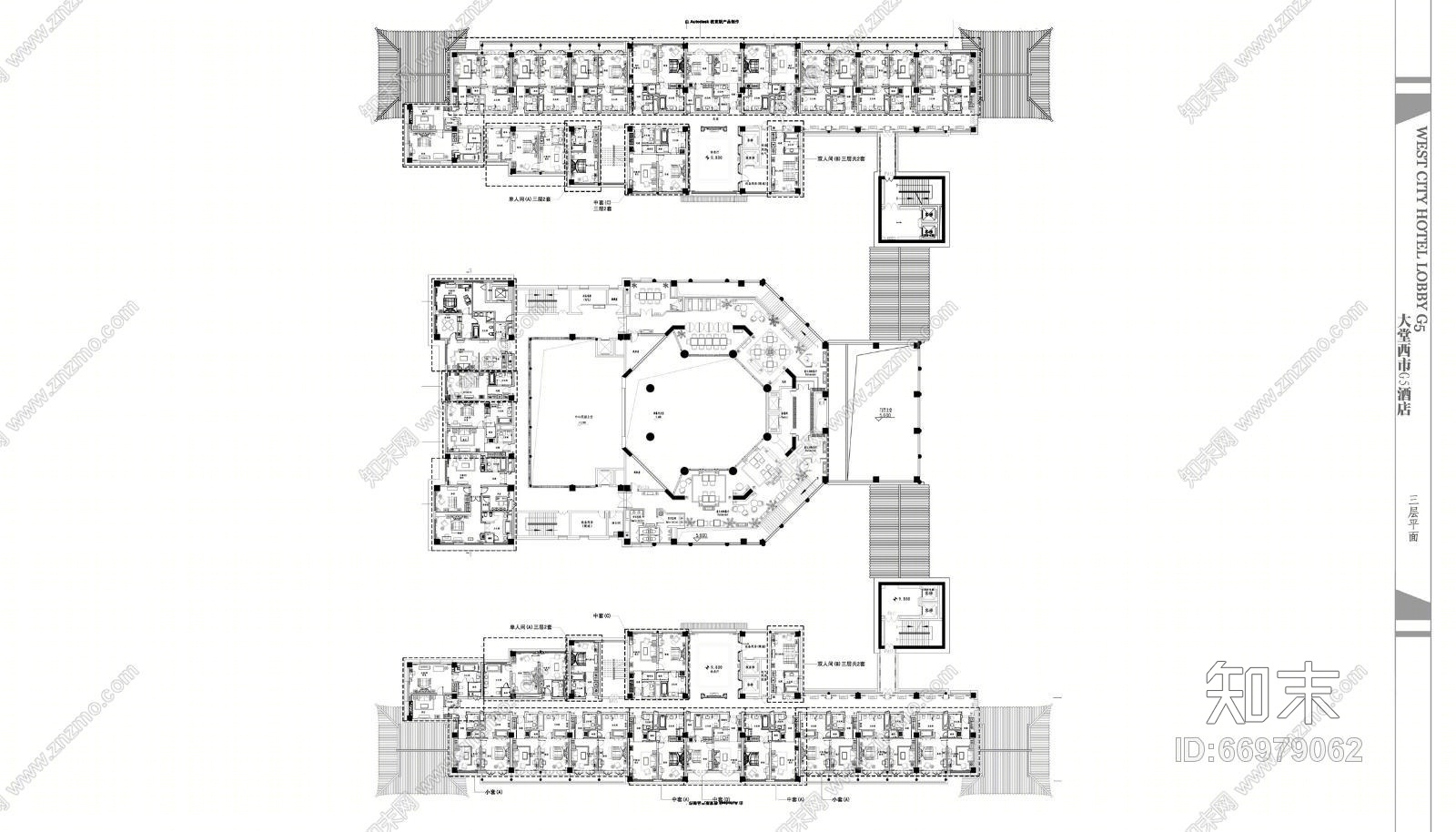 金螳螂－大唐西市G5酒店室内设计全套(CAD施工图纸)施工图下载【ID:66979062】