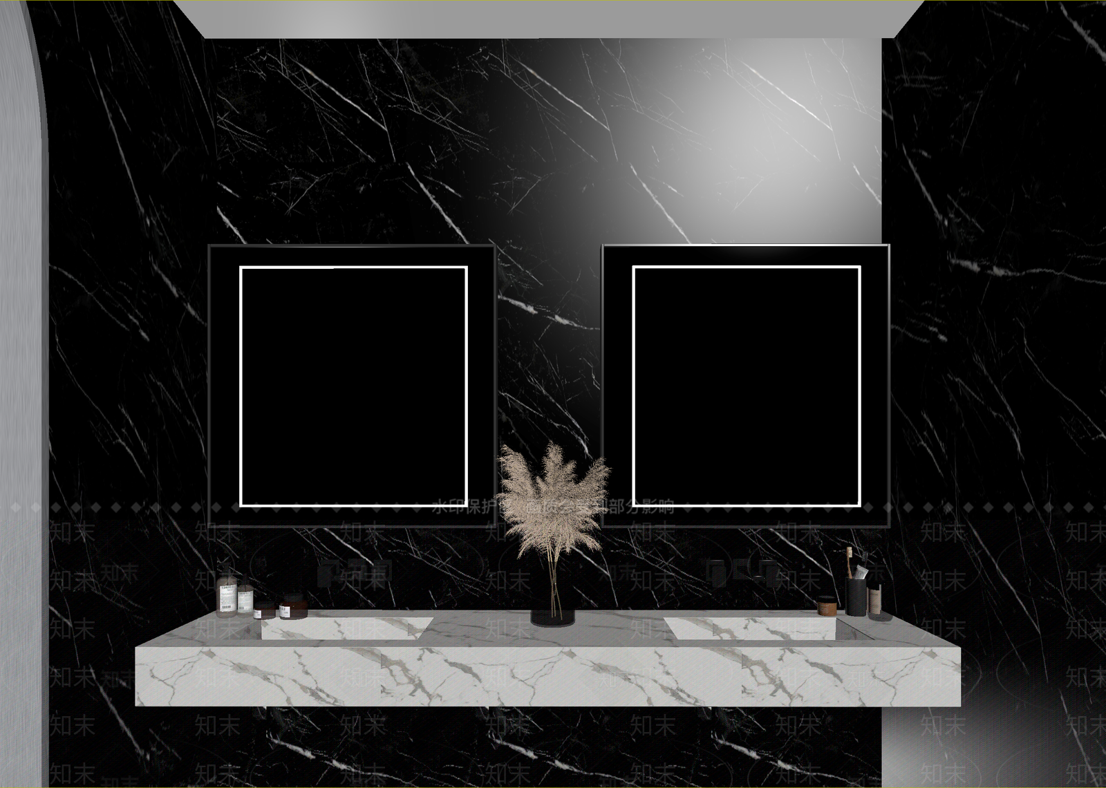 现代酒店卫生间3D模型下载【ID:1215088861】