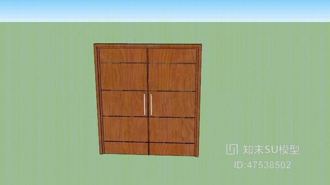 双开门SU模型下载【ID:119225937】