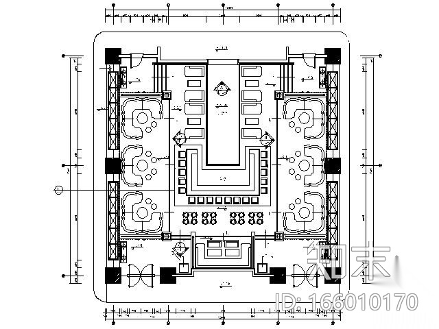 [广东]五星级酒店夜总会大厅施工图施工图下载【ID:166010170】