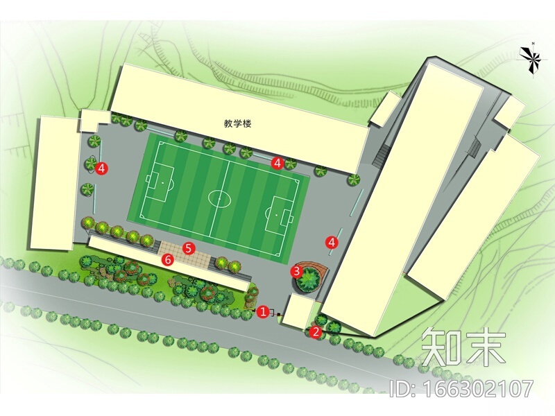 [四川]“律动如歌”小学景观规划方案设计施工图下载【ID:166302107】