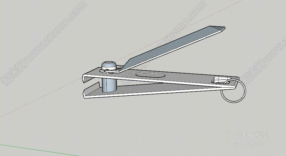 现代指甲刀SU模型下载【ID:344515998】