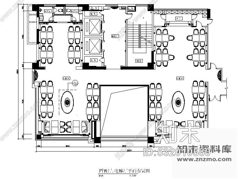 施工图成都某酒店西餐厅装修图含效果cad施工图下载【ID:532010580】