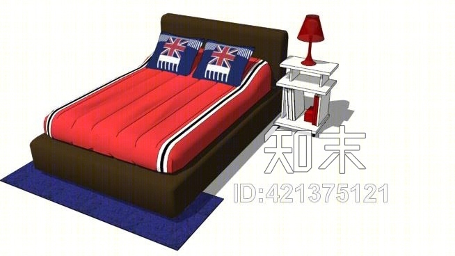儿童床SU模型下载【ID:421375121】