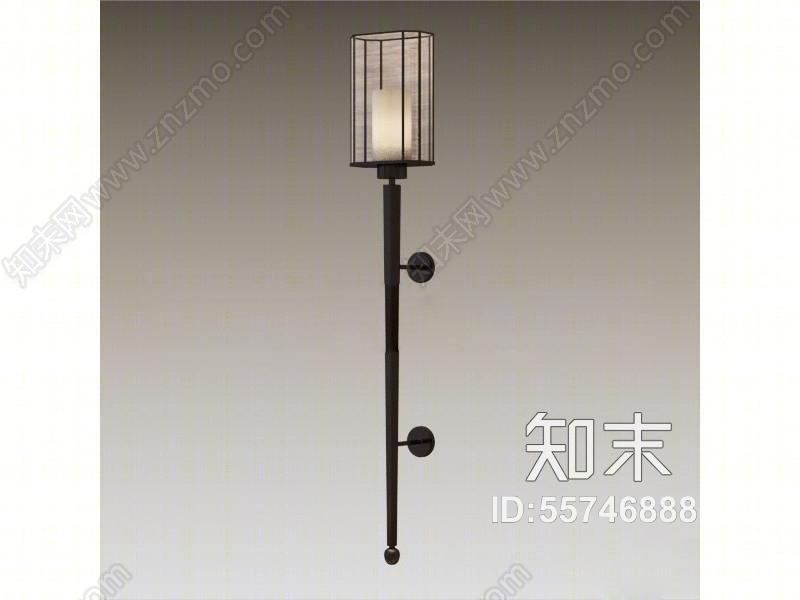 现代金属壁灯下载3D模型下载【ID:55746888】