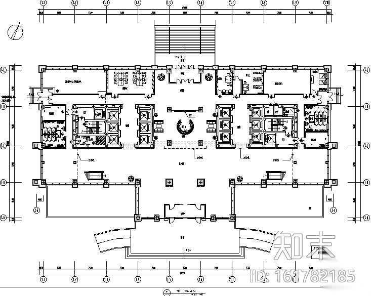 中石油驻乌鲁木齐指挥中心办公大楼设计施工图（附效果图...施工图下载【ID:161782185】