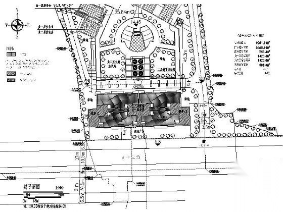 某十四层一梯四塔式顶层复式商住楼建筑CAD方案图cad施工图下载【ID:166702118】