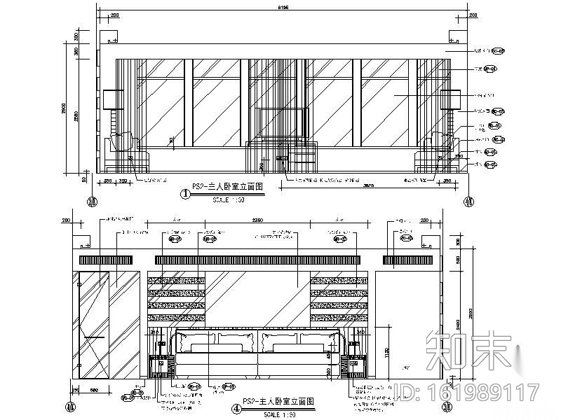 酒店豪华套房装修图Ⅱcad施工图下载【ID:161989117】