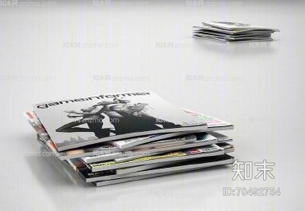 书本组合3D模型下载【ID:70492754】