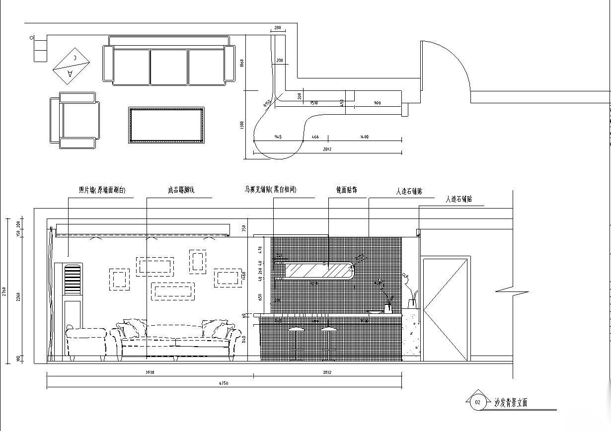 [江苏]常熟城市花园公寓室内施工图设计（附实景图）cad施工图下载【ID:160388162】