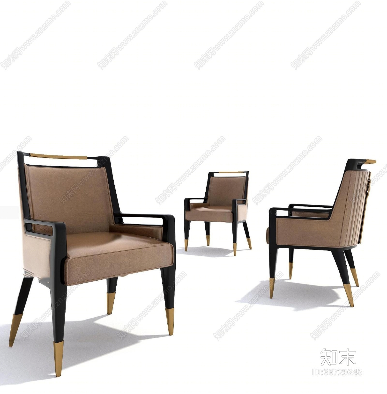 现代圆形餐桌椅餐具吊灯屏风组合3D模型下载【ID:36729245】