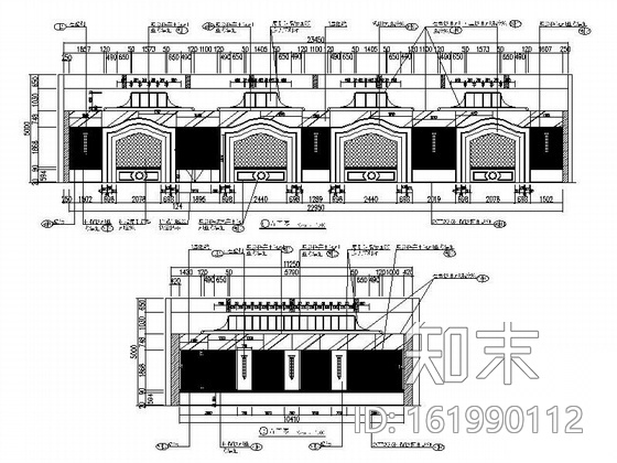 国际酒店多功能宴会厅装修图施工图下载【ID:161990112】