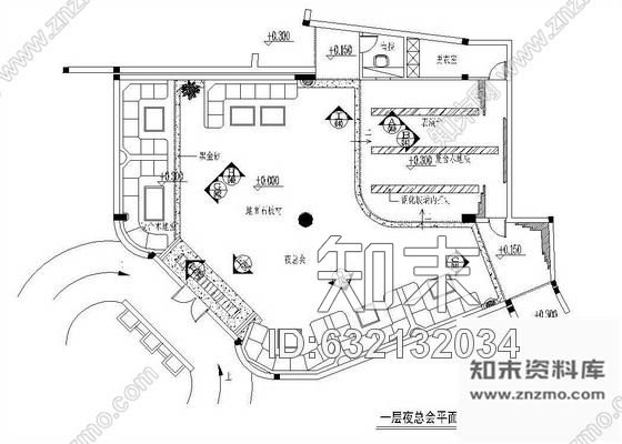 施工图时尚夜总会装修图cad施工图下载【ID:632132034】