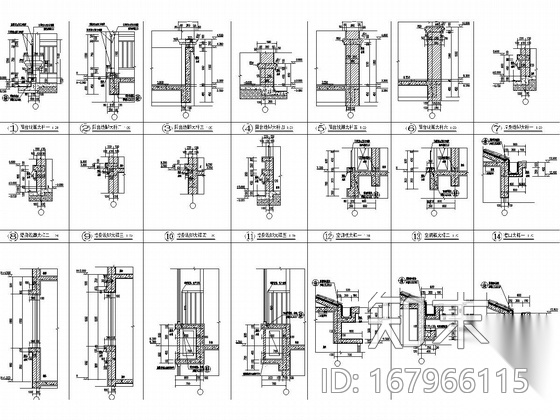 [私人住宅]四层砖混结构施工图（含建筑图）cad施工图下载【ID:167966115】