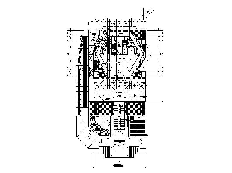 [宁夏]七层传统风格办公酒店综合体建筑施工图施工图下载【ID:149952128】