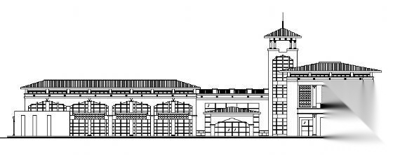 [安县]某低层花园大酒店及公寓宿舍楼建筑方案图cad施工图下载【ID:151519172】