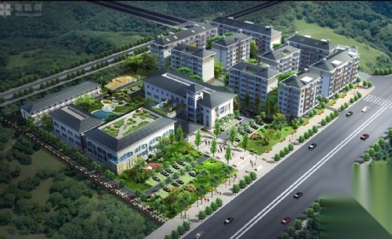 [安县]某低层花园大酒店及公寓宿舍楼建筑方案图cad施工图下载【ID:166330122】