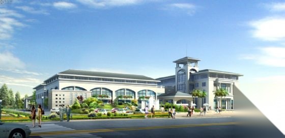 [安县]某低层花园大酒店及公寓宿舍楼建筑方案图cad施工图下载【ID:166330122】