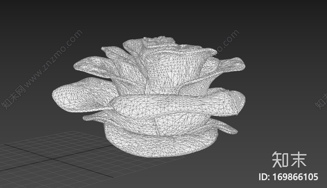 逼真的玫瑰花3d打印模型下载【ID:169866105】