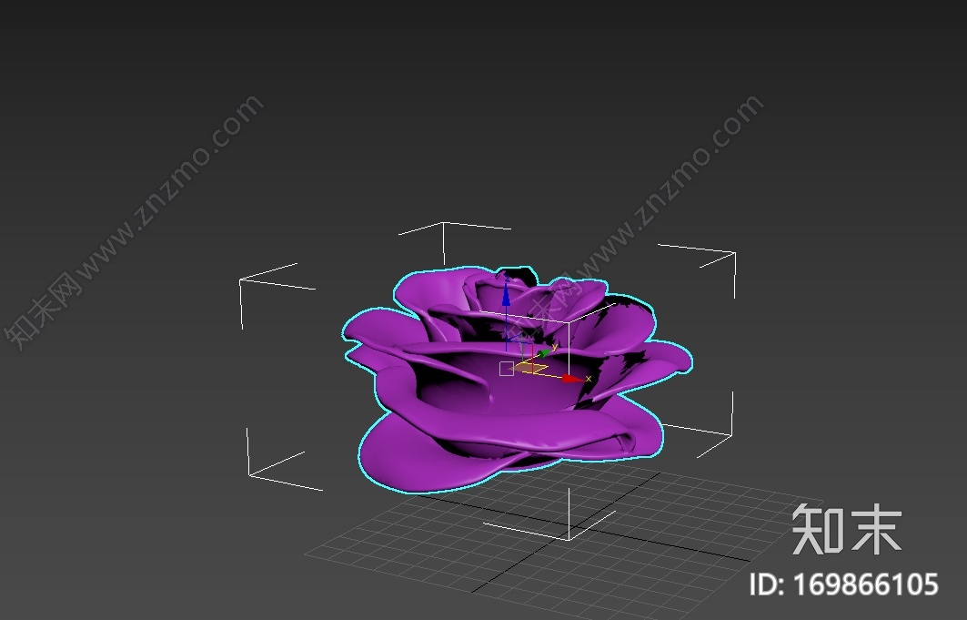 逼真的玫瑰花3d打印模型下载【ID:169866105】