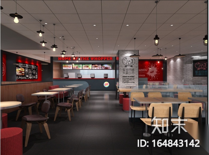 [广州]汉堡王凯德广场店施工图（设计方案、机电）施工图下载【ID:164843142】