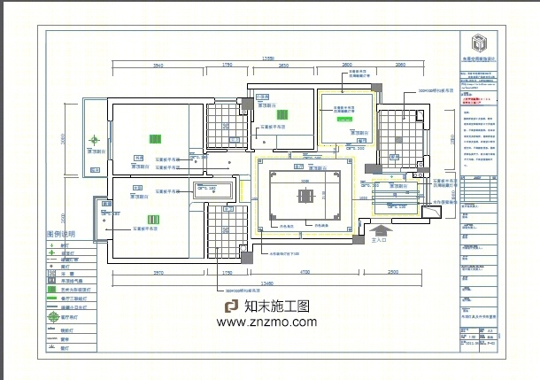 三室两厅cad施工图下载【ID:36929163】