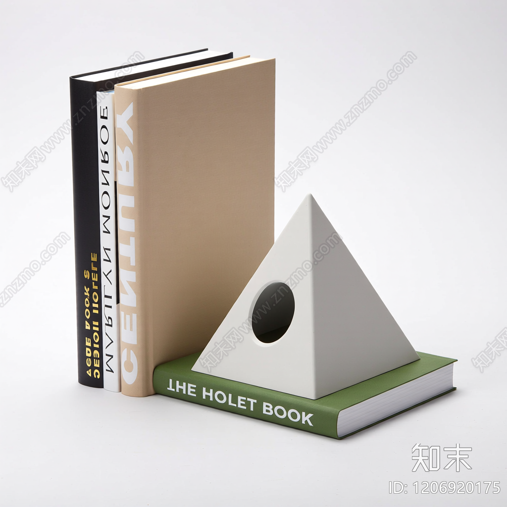 三角形书挡装饰品3D模型下载【ID:1206920175】