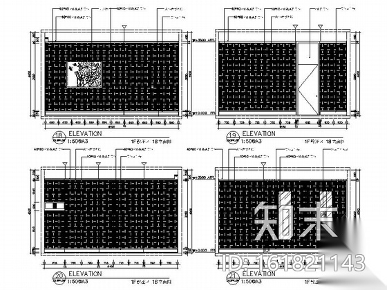 [新疆]1200㎡现代风格会所室内装修施工图（含实景图）施工图下载【ID:161821143】