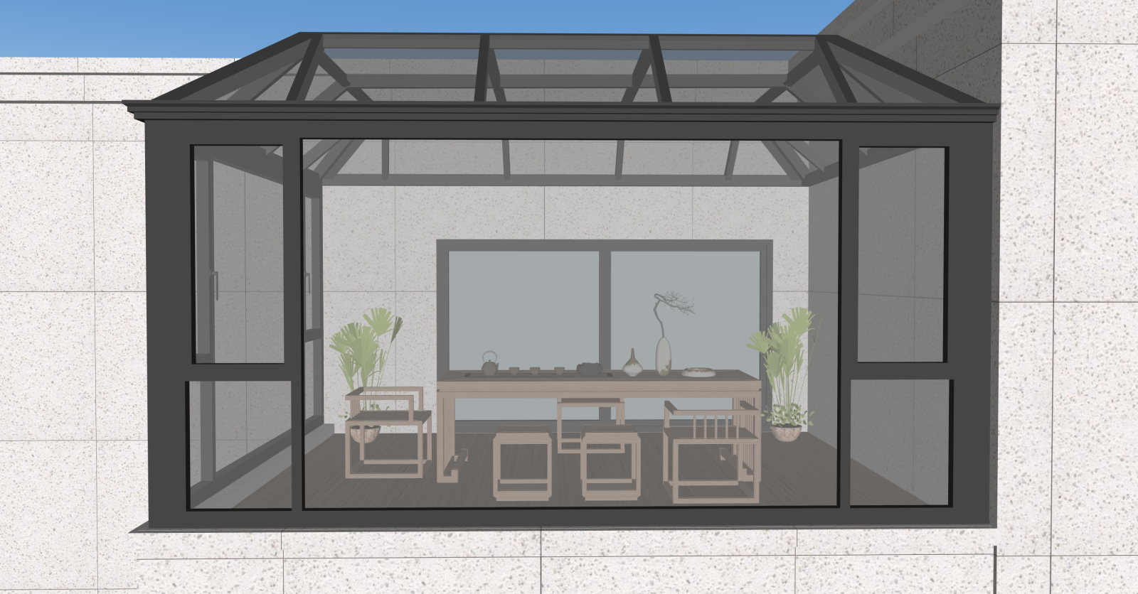 现代小公建SU模型下载【ID:1216071152】