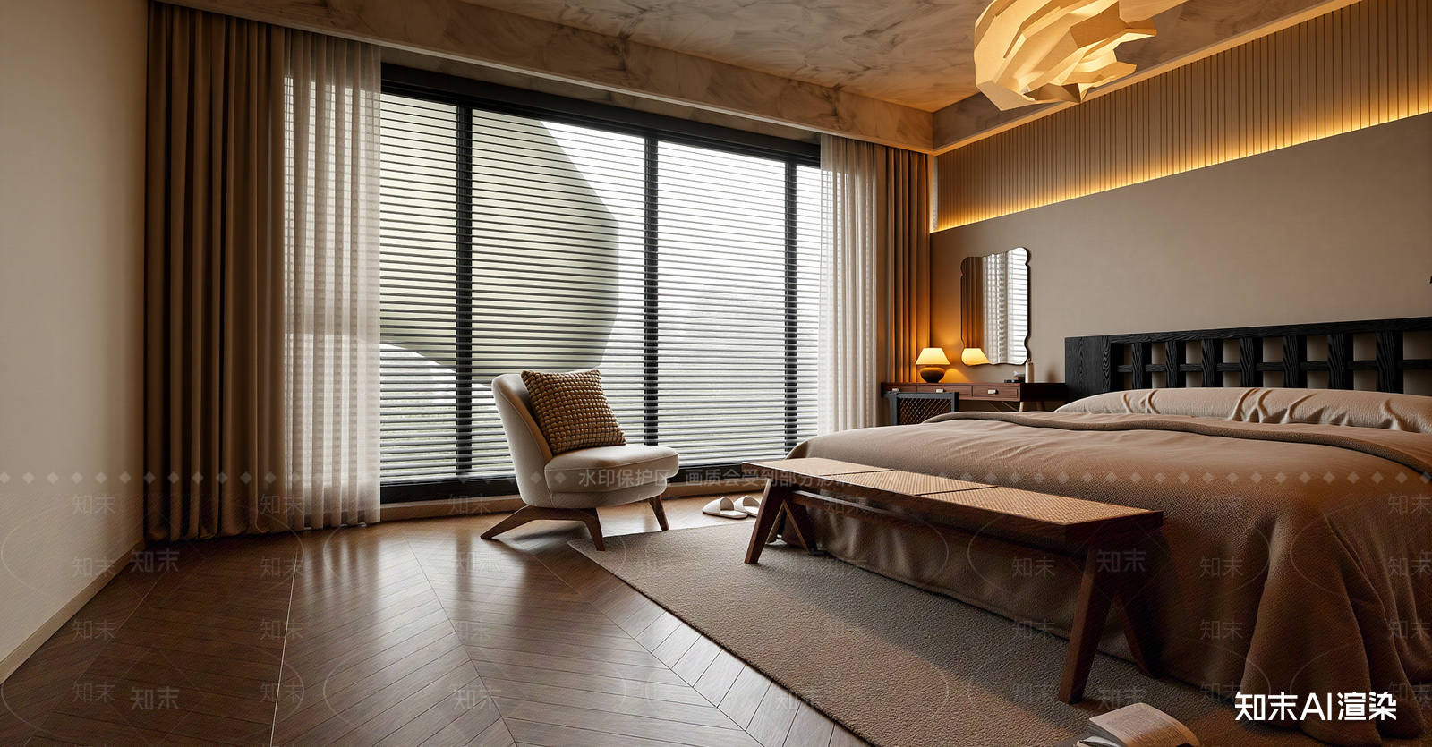 侘寂家居卧室SU模型下载【ID:1216000106】