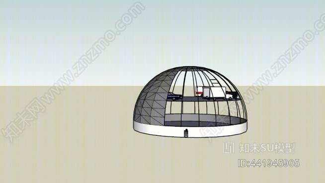 圆顶SU模型下载【ID:441945905】