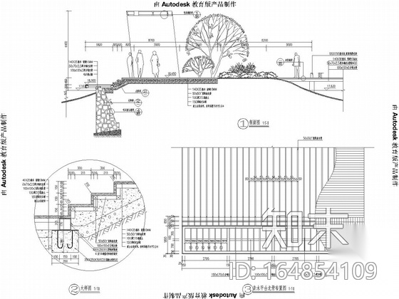 [湖北]滨湖公园景观规划设计施工图cad施工图下载【ID:164854109】