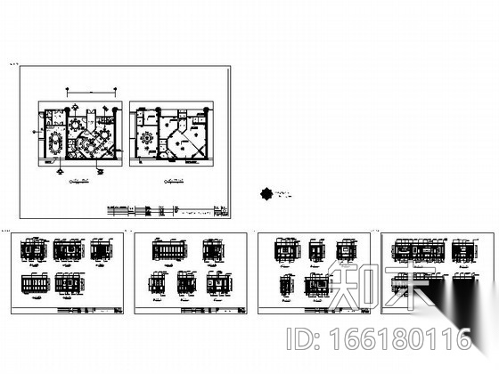 [大连]酒店餐厅包间装修设计图施工图下载【ID:166180116】