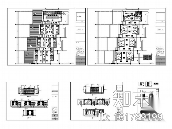 [江苏]某图书馆茶社装修图cad施工图下载【ID:161789199】