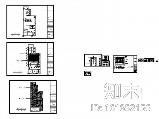 时尚会所公共卫生间室内装修图cad施工图下载【ID:161852156】