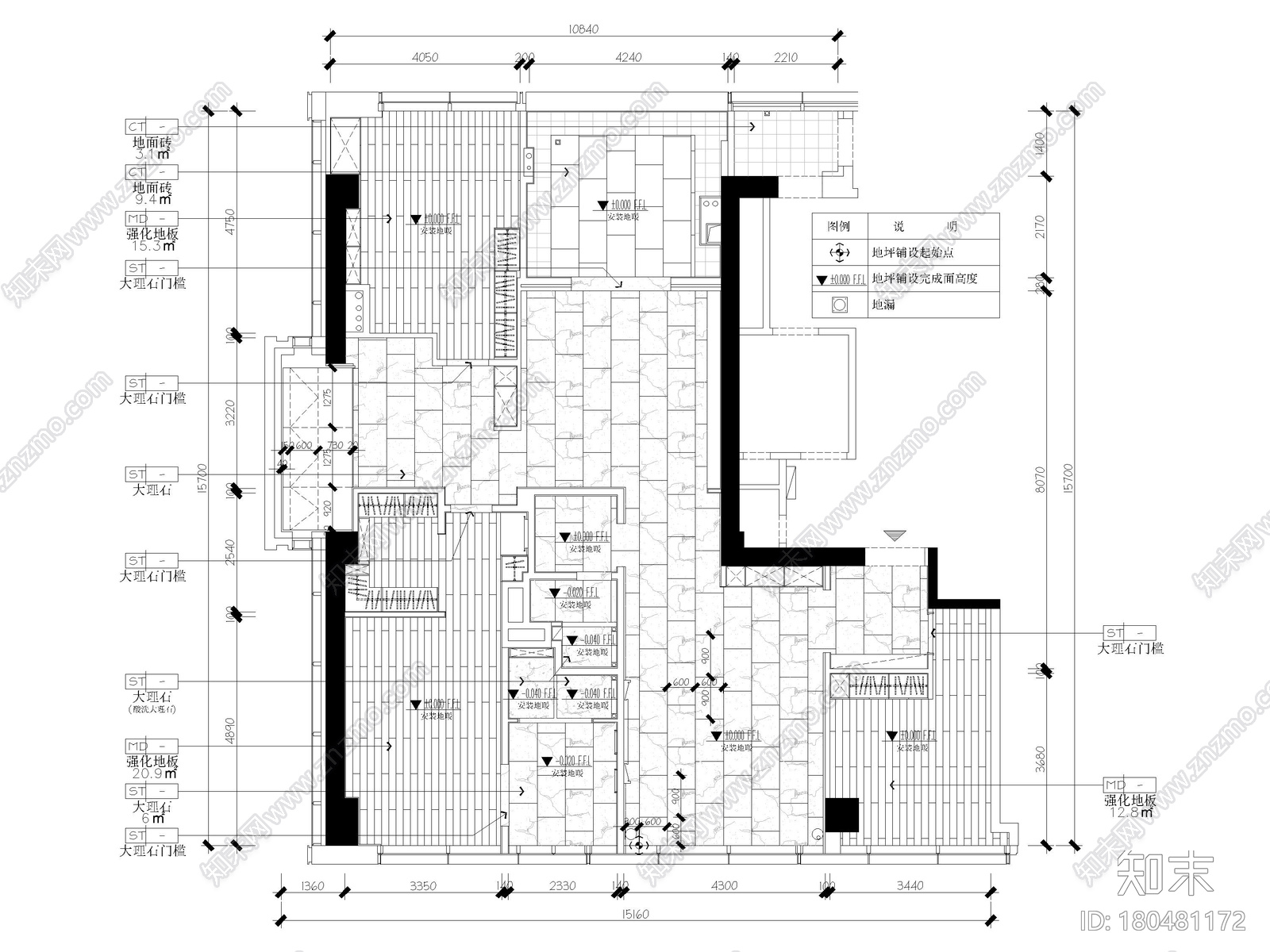 [杭州]220m²现代三居室样板间施工图+3D模型cad施工图下载【ID:180481172】