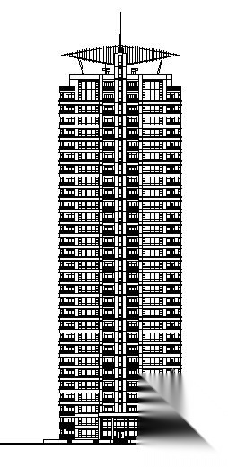 浦东某花园小区二期5号楼建筑施工图cad施工图下载【ID:149801148】