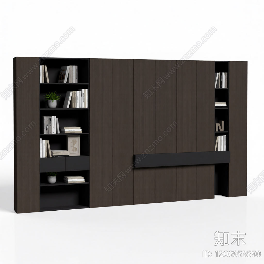 电视墙组合柜3D模型下载【ID:1206953590】