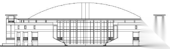 某中学学校体育馆建筑施工图cad施工图下载【ID:165743136】