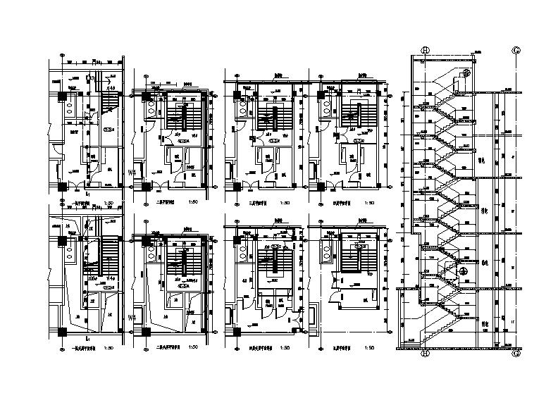 [江苏]超高层框架核心筒结构塔式办公楼建筑施工图施工图下载【ID:166440112】