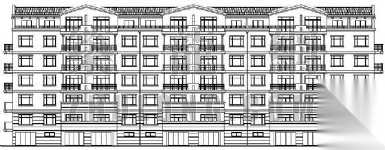 某住宅楼建筑施工方案cad施工图下载【ID:149854136】