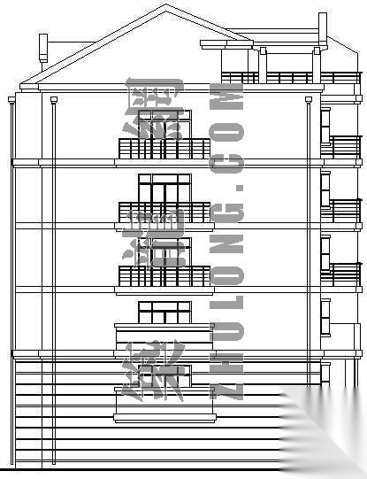 某住宅楼建筑施工方案cad施工图下载【ID:149854136】